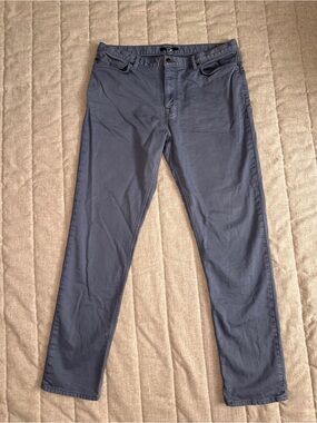 Quince Comfort Stretch Traveler 5-Pocket Blue 36x34 Men’s Chino Pants